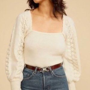 Rouje Fanny Sweater in Cream - Size 36